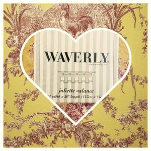 Waverley Toile Juliette Window Valances • Set of 3, Brand NEW in Package